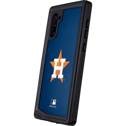 MLB Houston Astros Distressed Galaxy Note 10 Waterproof Case