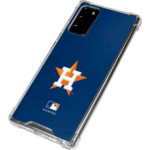 MLB Houston Astros Distressed Galaxy Note20 5G Clear Case