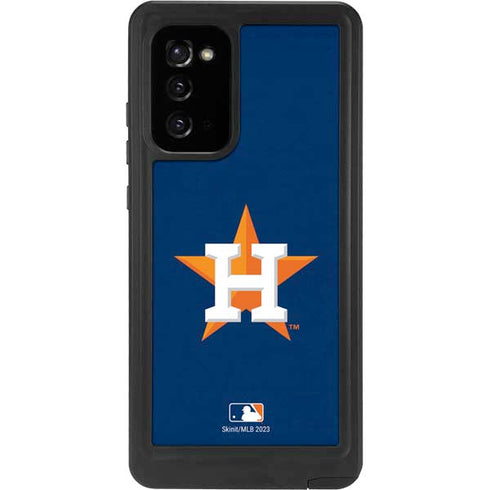 MLB Houston Astros Distressed Galaxy Note20 5G Waterproof Case