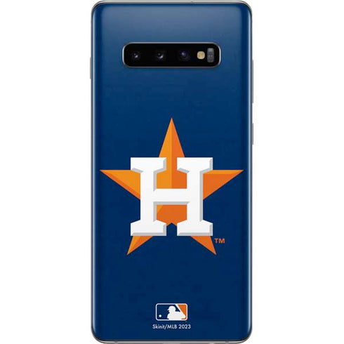 MLB Houston Astros Distressed Galaxy S10 Plus Skin