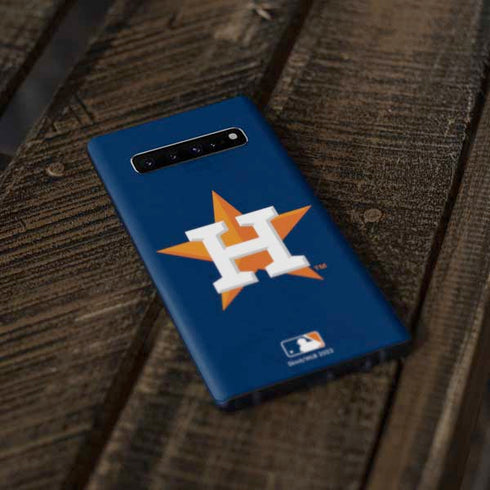 MLB Houston Astros Distressed Galaxy S10 Plus Skin