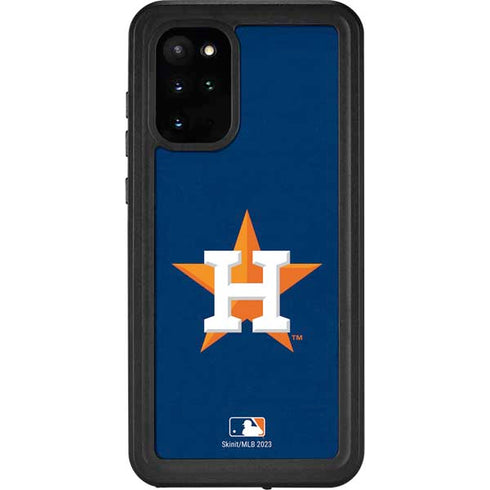 MLB Houston Astros Distressed Galaxy S20 Plus Waterproof Case