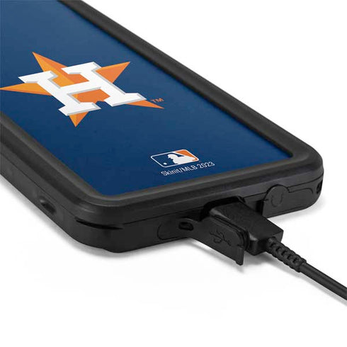 MLB Houston Astros Distressed Galaxy S20 Plus Waterproof Case