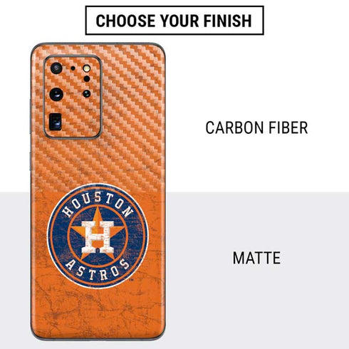 MLB Houston Astros Distressed Galaxy S20 Ultra 5G Skin