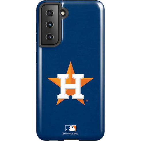 MLB Houston Astros Distressed Galaxy S21 5G Pro Case