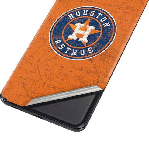 MLB Houston Astros Distressed Galaxy S21 5G Skin