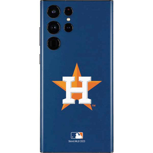 MLB Houston Astros Distressed Galaxy S22 Ultra Skin
