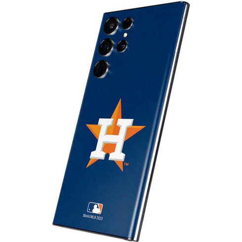 MLB Houston Astros Distressed Galaxy S22 Ultra Skin