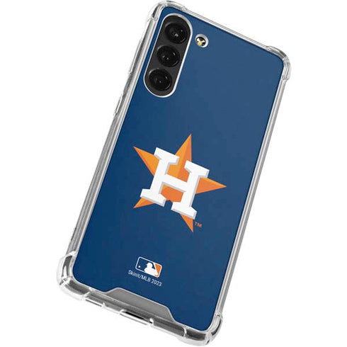 MLB Houston Astros Distressed Galaxy S23 Plus Clear Case