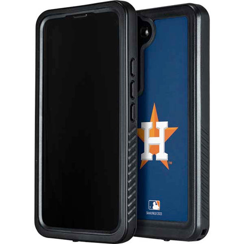MLB Houston Astros Distressed Galaxy S23 Plus Waterproof Case