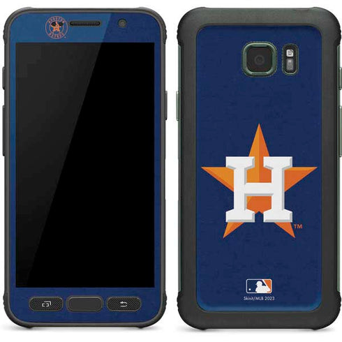 MLB Houston Astros Distressed Galaxy S7 Active Skin