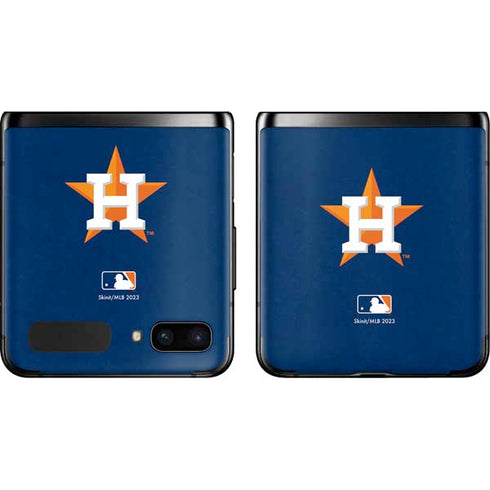 MLB Houston Astros Distressed Galaxy Z Flip Skin