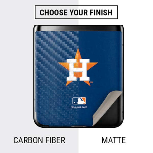 MLB Houston Astros Distressed Galaxy Z Flip Skin