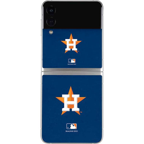 MLB Houston Astros Distressed Galaxy Z Flip3 5G Skin