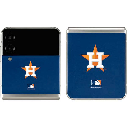MLB Houston Astros Distressed Galaxy Z Flip3 5G Skin