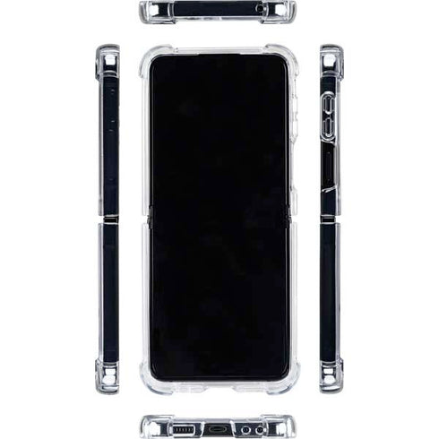 MLB Houston Astros Distressed Galaxy Z Flip5 5G Clear Case