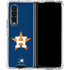 MLB Houston Astros Distressed Galaxy Z Fold4 5G Clear Case