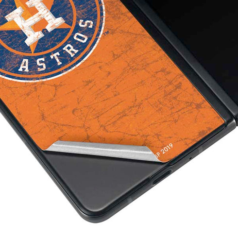 MLB Houston Astros Distressed Galaxy Z Fold4 5G Skin