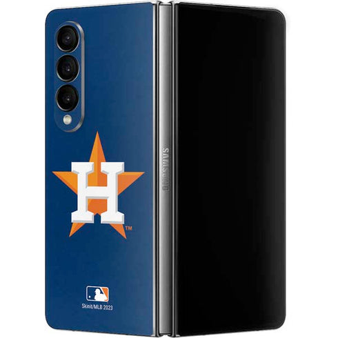 MLB Houston Astros Distressed Galaxy Z Fold4 5G Skin