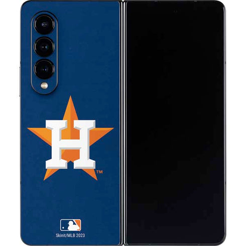 MLB Houston Astros Distressed Galaxy Z Fold4 5G Skin