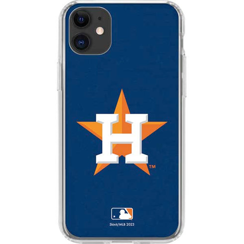 MLB Houston Astros Distressed iPhone 11 Clear Case
