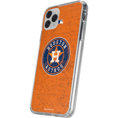 MLB Houston Astros Distressed iPhone 11 Pro Clear Case