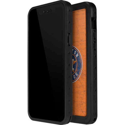 MLB Houston Astros Distressed iPhone 12 Pro Waterproof Case