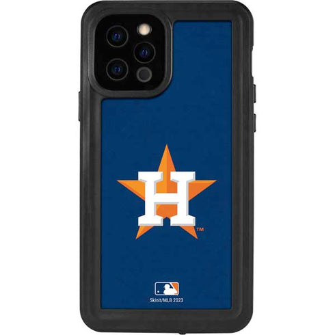 MLB Houston Astros Distressed iPhone 12 Pro Waterproof Case