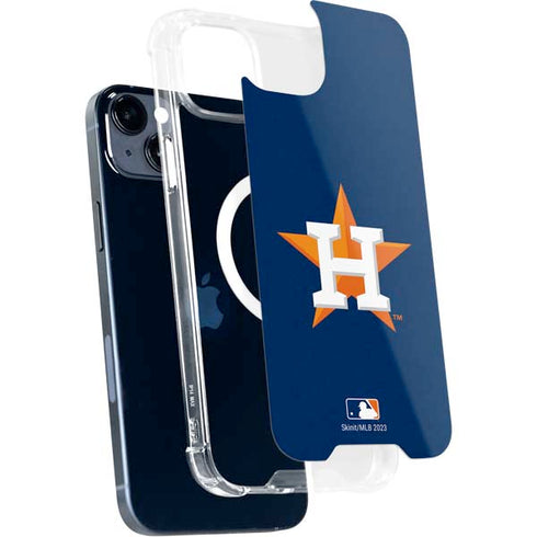 MLB Houston Astros Distressed iPhone 15 Plus MagSafe Case
