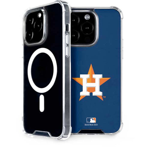 MLB Houston Astros Distressed iPhone 15 Pro MagSafe Case