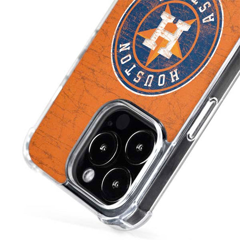 MLB Houston Astros Distressed iPhone 15 Pro Max MagSafe Case