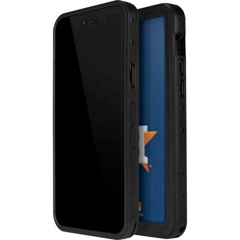 MLB Houston Astros Distressed iPhone 14 Pro Max Waterproof Case
