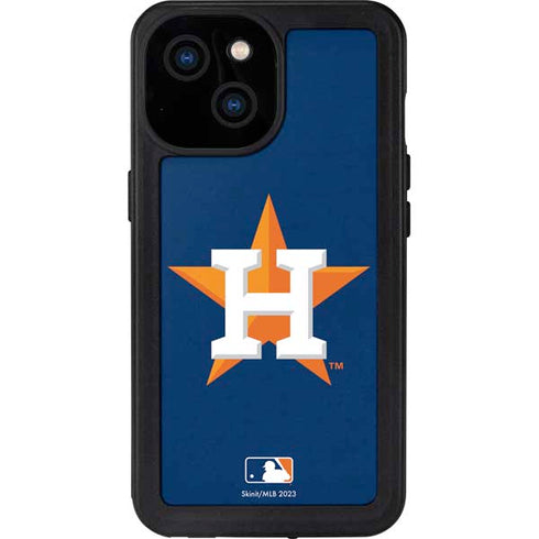 MLB Houston Astros Distressed iPhone 15 Waterproof Case