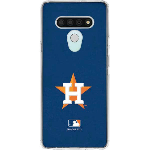 MLB Houston Astros Distressed LG Stylo 6 Clear Case