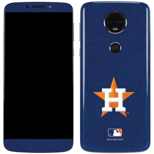 MLB Houston Astros Distressed Moto E5 Plus Skin