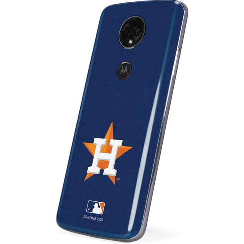 MLB Houston Astros Distressed Moto E5 Plus Skin