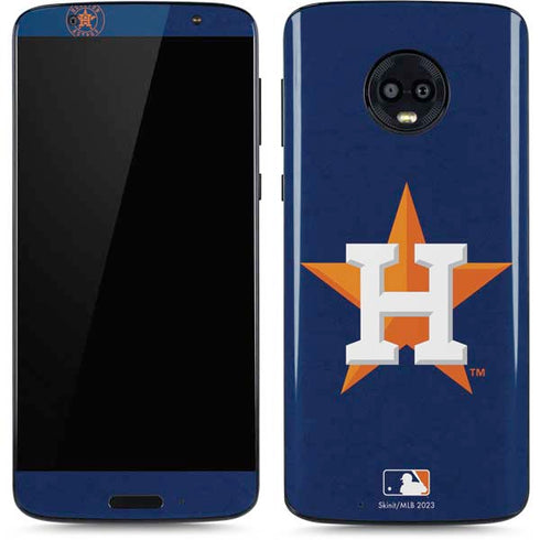 MLB Houston Astros Distressed Moto G6 Skin