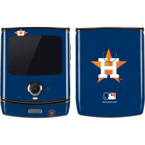 MLB Houston Astros Distressed Motorola RAZR Skin