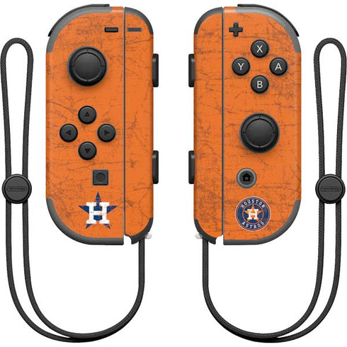 MLB Houston Astros Distressed Nintendo Joy-Con (L/R) Controller Skin