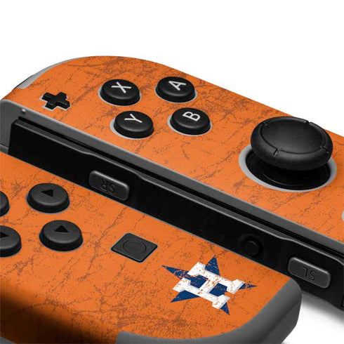 MLB Houston Astros Distressed Nintendo Joy-Con (L/R) Controller Skin