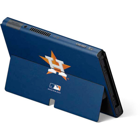 MLB Houston Astros Distressed Nintendo Switch OLED (2021) Skin