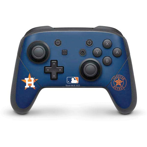 MLB Houston Astros Distressed Nintendo Switch Pro Controller Skin