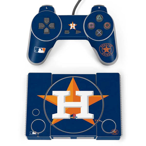 MLB Houston Astros Distressed PlayStation Classic Bundle Skin