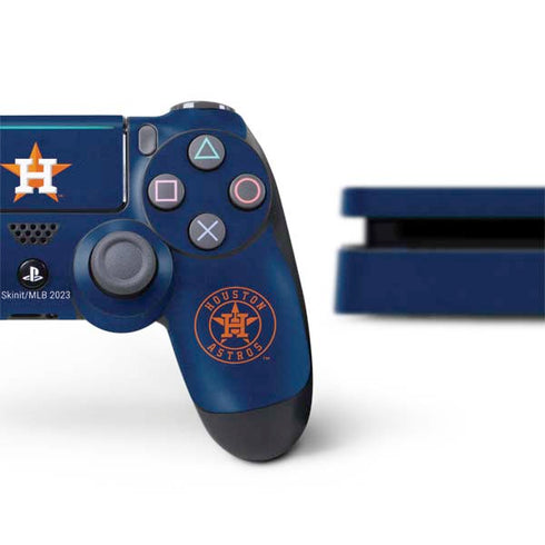 MLB Houston Astros Distressed PS4 Slim Bundle Skin