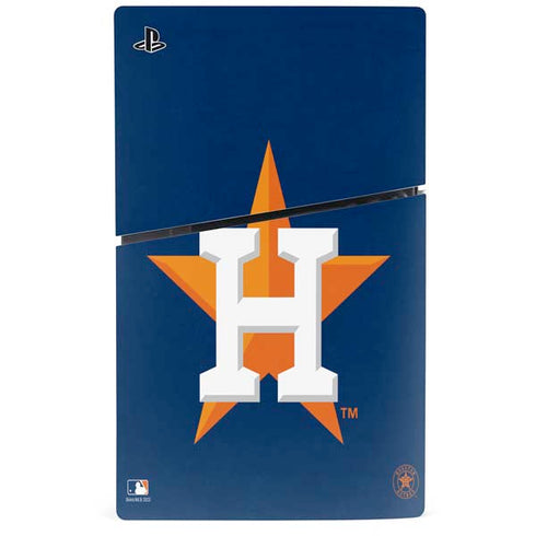 MLB Houston Astros Distressed PS5 Slim Digital Edition Bundle Skin