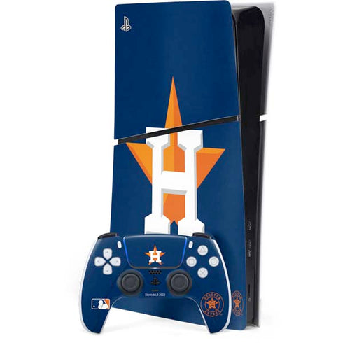 MLB Houston Astros Distressed PS5 Slim Digital Edition Console Skin