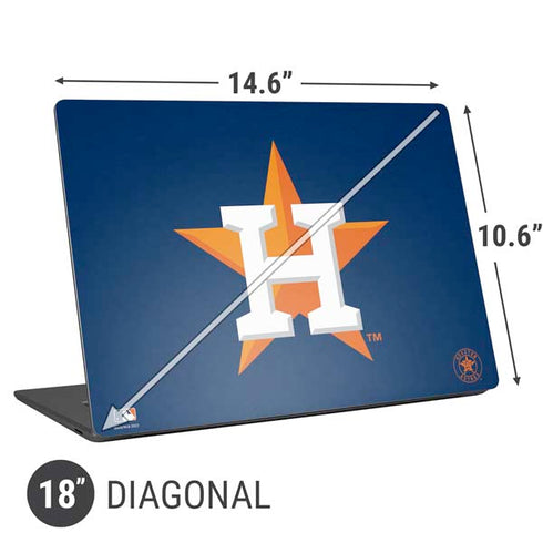 MLB Houston Astros Distressed Universal Laptop 18in (14.6 x 10.6in) Skin