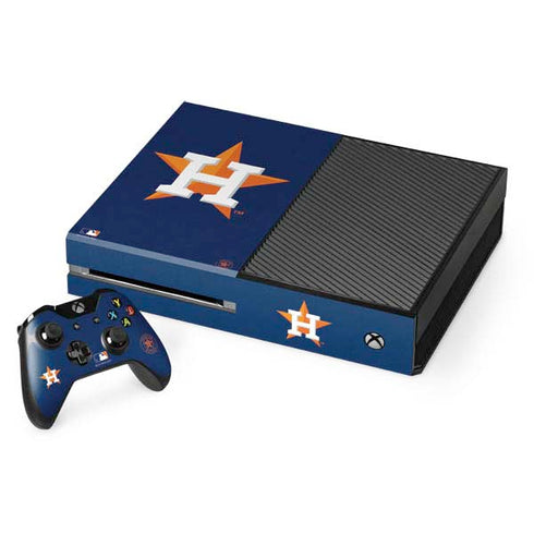 MLB Houston Astros Distressed Xbox One Console and Controller Bundle Skin