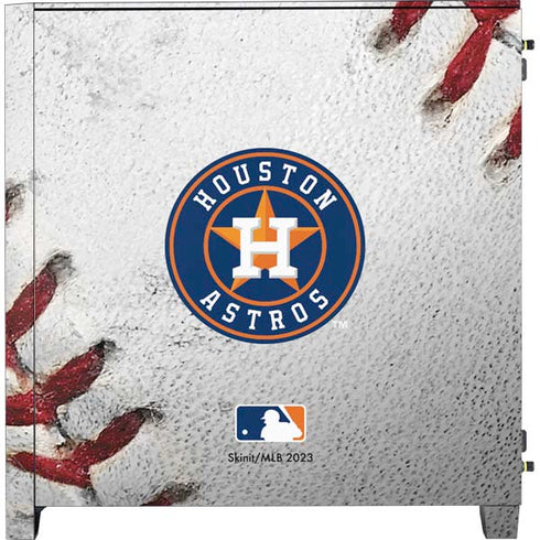 MLB Houston Astros Game Ball Corsair 4000D Tempered Glass Mid-Tower ATX Case Skin