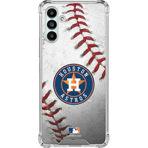MLB Houston Astros Game Ball Galaxy A13 5G Clear Case